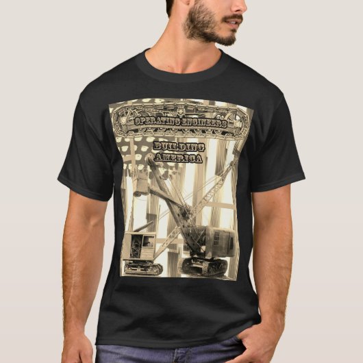 FUNKTIONIERENDE INGENIEUR-KRAN-BETREIBER-SCHAUFEL T-Shirt (Vorderseite)