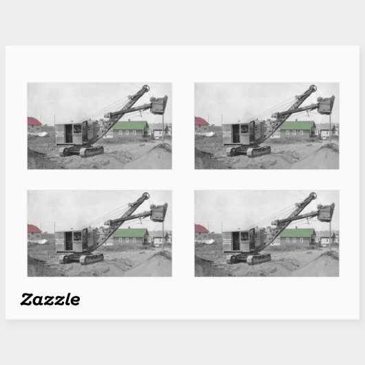 Funktionierender Ingenieurzwanziger jahre Rechteckiger Aufkleber (Blatt)