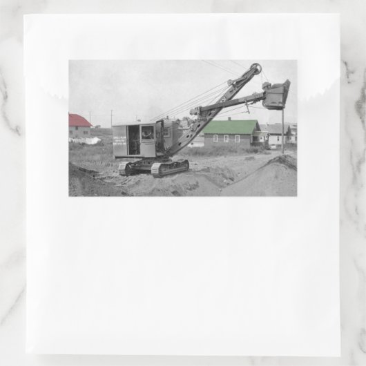 Funktionierender Ingenieurzwanziger jahre Rechteckiger Aufkleber (Tasche)