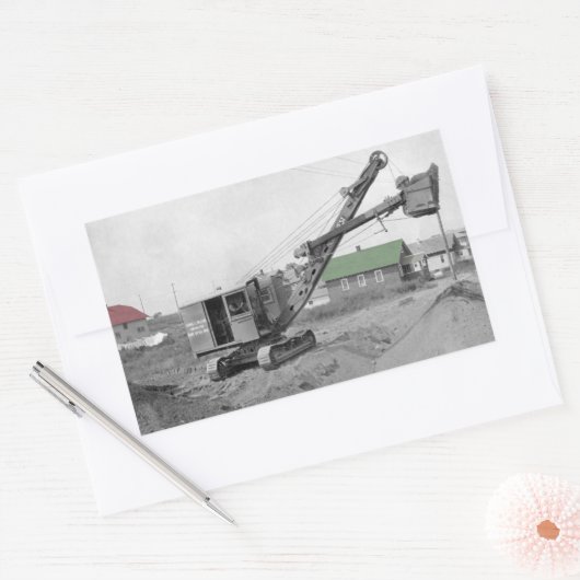 Funktionierender Ingenieurzwanziger jahre Rechteckiger Aufkleber (Umschlag)