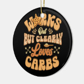 Funktioniert, aber eindeutig Lieben Carbs Fitness  Keramik Ornament (Links)