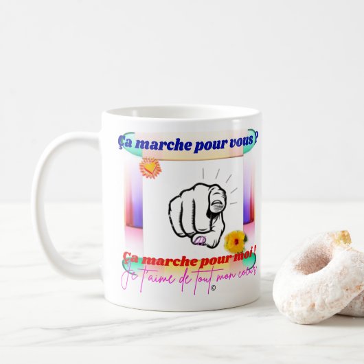 Funktioniert das für Sie? Kaffeetasse (Mit Donut)
