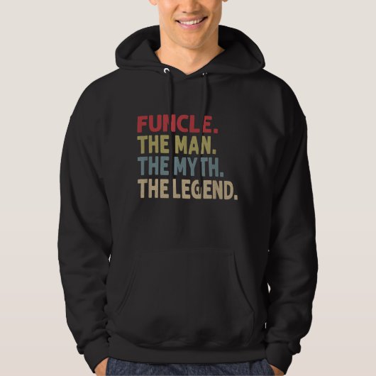 Funktioniert der Mann der Mythos der Legende Witz Hoodie (Vorderseite)