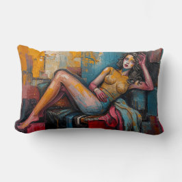 „Funktioniert diese?“ – Jasmines Porträt Lendenkissen