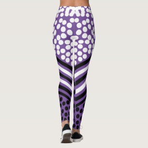 Funktions-Leggings mit verrückten Punkten und Lini Leggings