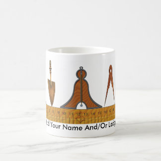 Funktions-Werkzeuge des Freimaurers Kaffeetasse