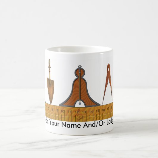 Funktions-Werkzeuge des Freimaurers Kaffeetasse (Mittel)