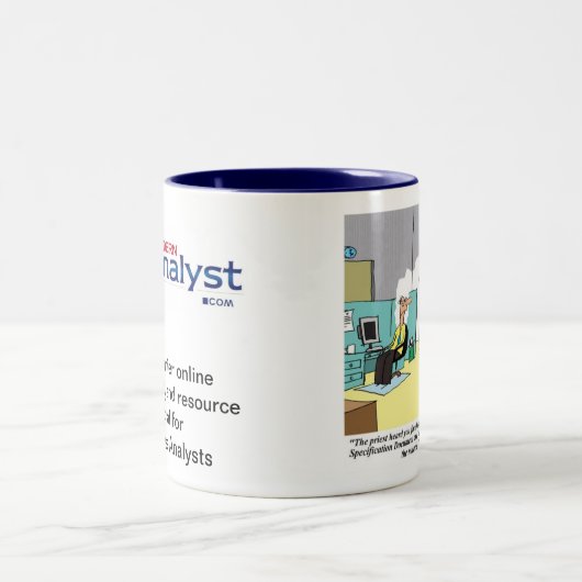 Funktionsbeschreibung-Wunder: Geschäfts-Analytiker Zweifarbige Tasse (Mittel)