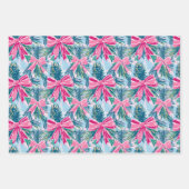 Funktionsbogen Rosa Weihnachtsbogen-Muster Geschenkpapier Set (Vorderseite 3)