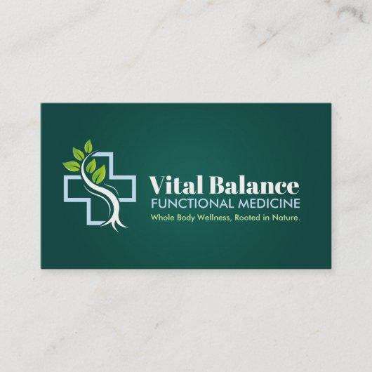 Funktionsmedizin-Praxis Visitenkarte (Vorderseite)