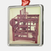 Funktionsmodell eines Webstuhls Ornament Aus Metall (Links)