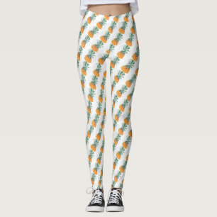 Funktionsreiche hellgrün-gelbe leckere Ananas-Legg Leggings