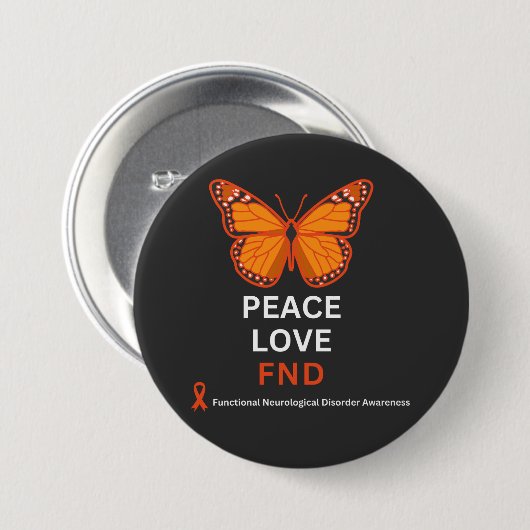 Funktionsstörung Bewusstsein für Frieden Button (Vorne & Hinten)