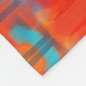 Funkty abstrakte helle Farben Fleecedecke (Ecke)
