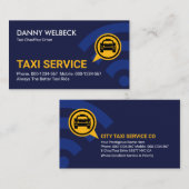 Funkwellen, die Taxi rufen Visitenkarte (Vorne/Hinten)