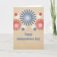 Funky 4. Juli Fireworks Card