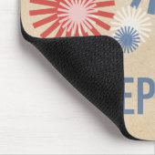 Funky 4. Juli Fireworks Mousepad (Ecke)