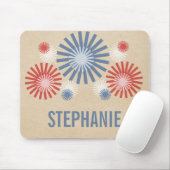 Funky 4. Juli Fireworks Mousepad (Mit Mouse)