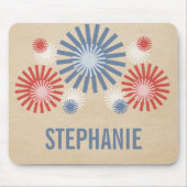 Funky 4. Juli Fireworks Mousepad (Vorne)