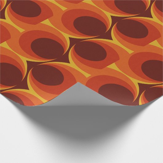 Funky 70er Patterened Geschenkpapier (Ecke)