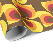 Funky 70er Patterened Geschenkpapier (Rolleneckpunkt)