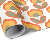 Funky 70er Patterned Geschenkpapier (Rolleneckpunkt)