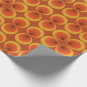 Funky 70s Retro Circle Print for Groovy Gifting Geschenkpapier (Ecke)