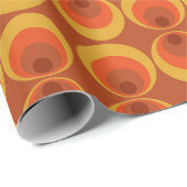 Funky 70s Retro Circle Print for Groovy Gifting Geschenkpapier (Rolleneckpunkt)