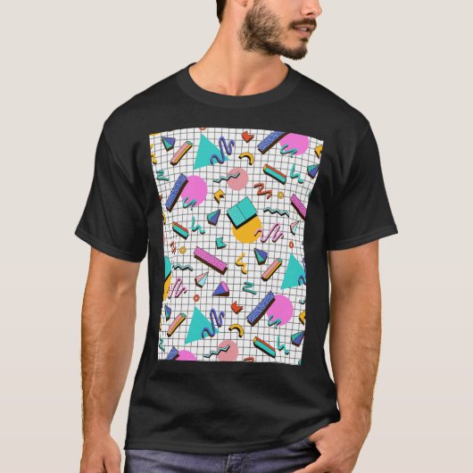 Funky 80s eighties Memphis Pattern Design Classic T-Shirt (Vorderseite)