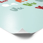 Funky ABC Early Learning ABC Learning ABC Art Fotodruck (Ecke)