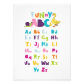 Funky ABC Early Learning ABC Learning ABC Art Fotodruck (Vorne)