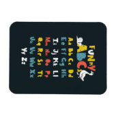 Funky ABC Early Learning ABC Learning ABC Art Magnet (Horizontal)