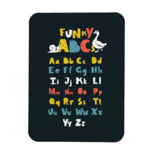 Funky ABC Early Learning ABC Learning ABC Art Magnet