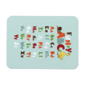 Funky ABC Early Learning ABC Learning ABC Art Magnet (Horizontal)