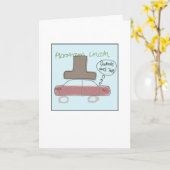 Funky Abe Lincoln Illustrated Karte (Gelbe Blume)