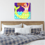 Funky Abstrakt Acrylic Mermaid Painting Leinwanddruck (Insitu (Schlafzimmer))