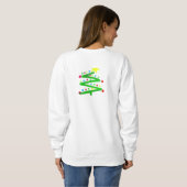 Funky Abstrakt Art Christmas Tree Sweatshirt (Schwarz voll)