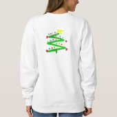 Funky Abstrakt Art Christmas Tree Sweatshirt (Rückseite)