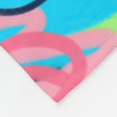 Funky Abstrakt Art Fleecedecke (Ecke)