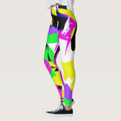 Funky Abstrakt Art Geometry Fearless Leggings (Links)