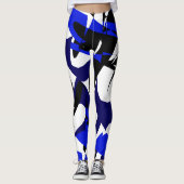 Funky Abstrakt Art Geometry Fearless Leggings (Vorderseite)