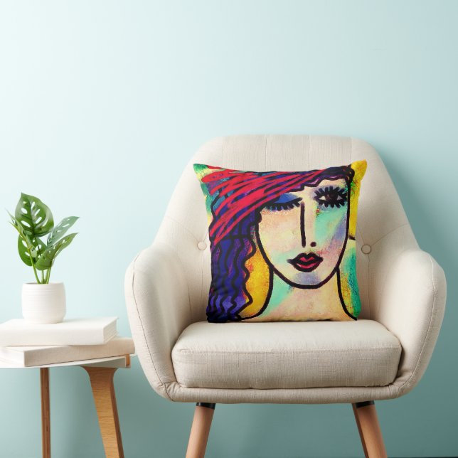 Funky Abstrakt Art Kissen (Stuhl )