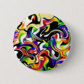 Funky abstrakt Art Magnet Button (Vorderseite)