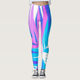 Funky Abstrakt Art Pastell Pink Lila Leggings