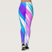 Funky Abstrakt Art Pastell Pink Lila Leggings (Rückseite)