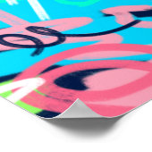 Funky Abstrakt Art Poster (Ecke)