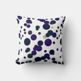 Funky Abstrakt Art Shades of Blue Pillow Cushion Kissen