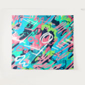 Funky Abstrakt Art Wandteppich (Vorderseite (Horizontal))