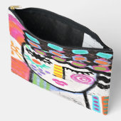 Funky Abstrakt Art Zubehörtasche (Offen)