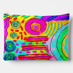 Funky Abstrakt Art Zubehörtasche